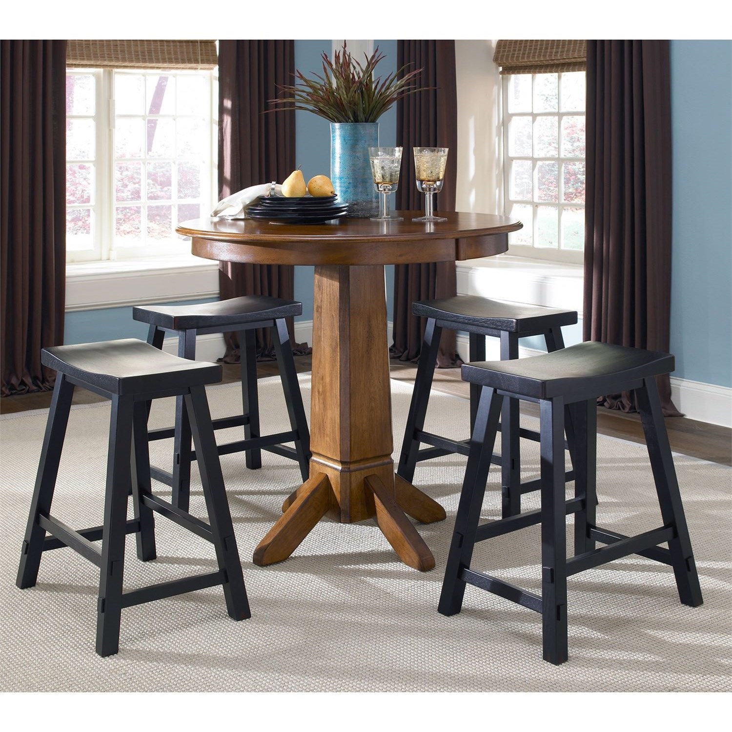 Liberty Furniture Creations II 24 Inch Sawhorse Barstool Novello